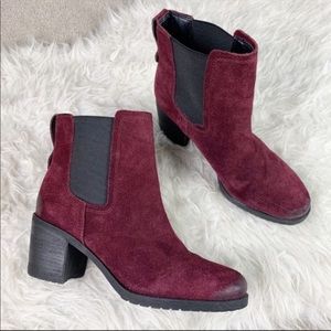 sam edelman suede burgundy hanley chelsea boots